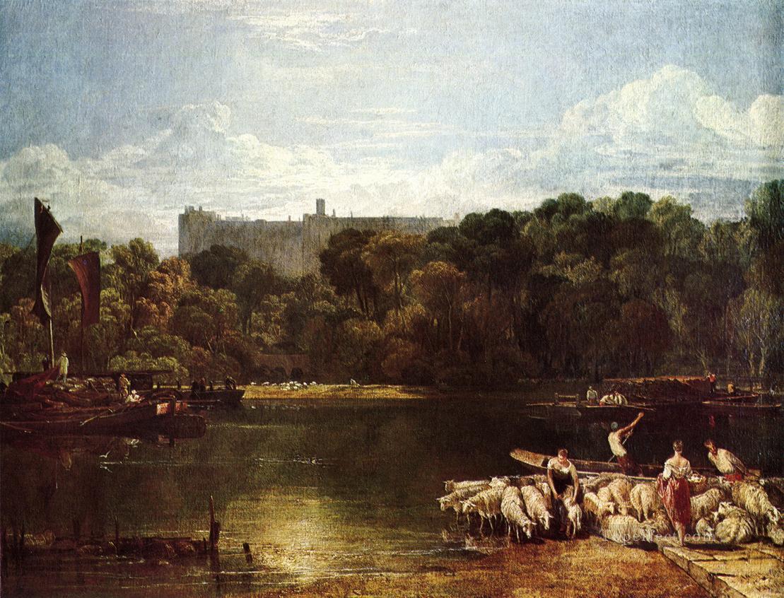 Windsor Castle from the Thames Romantic Turner Oil Paintings